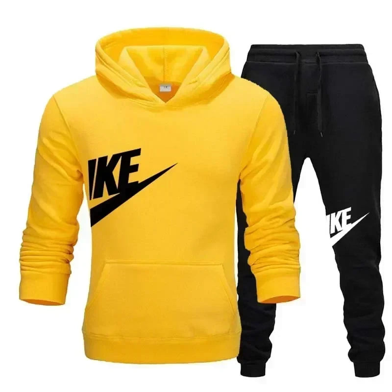 Men's Hooded Sweatshirt Jogging Set